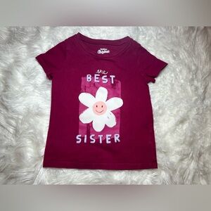OshKosh B'gosh Kids Burgundy 'The Best Sister' Tee